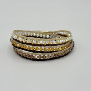 Pferdehaar-Armband mit Swarovski- oder Preciosa Perlen